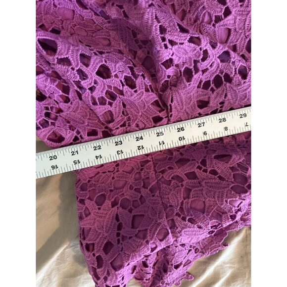 ASTR The Label The Lace Sleeveless Midi Dress XLarge XL Sundress Burgundy - Picture 11 of 12